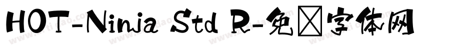 HOT-Ninja Std R字体转换